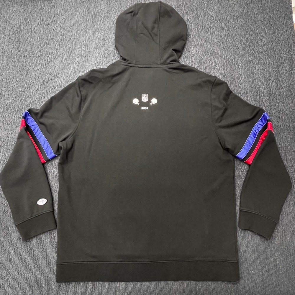 Hugo Boss x NFL New York Giants Hoodie Black Mens XXXL Pullover Sweatshirt - Picture 2 of 8